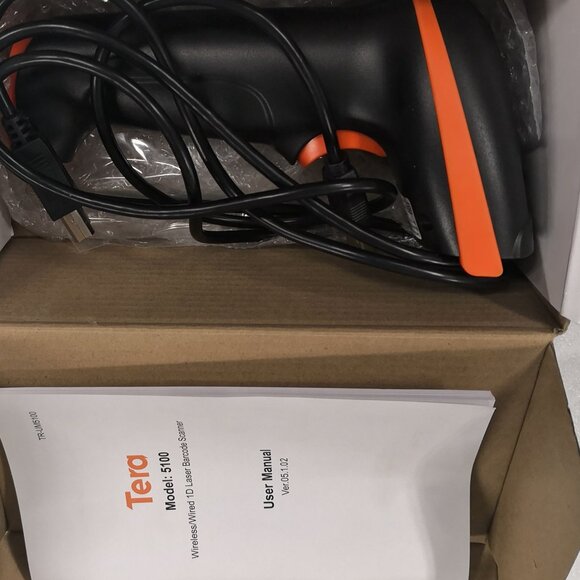 Tera Wireless Barcode Scanner Cordless Model 5100 1D/2d Laser USB 2.0 - Picture 3 of 12